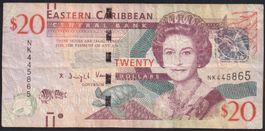 Eastern Caribbean Staates 20 Dollars 2015