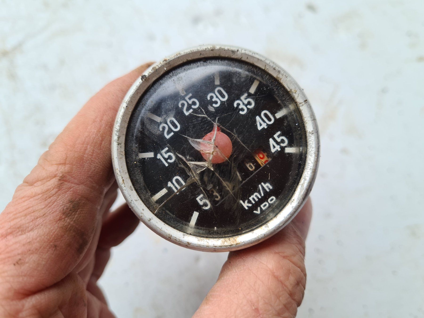 Puch Ciclomotori: Tacho VDO Original ca.40 mm, Defekt – Difettoso da frümsen venduto da Sailem