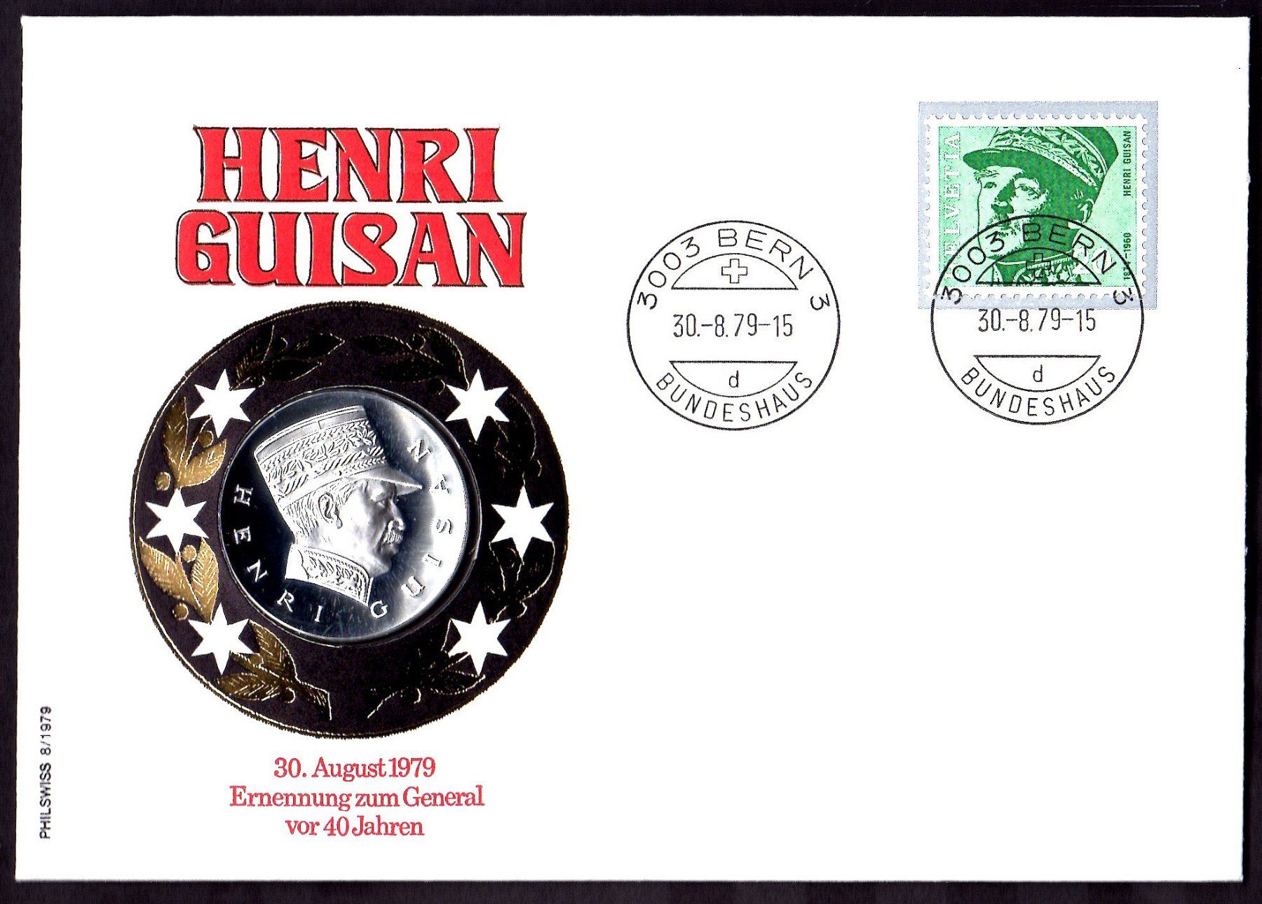Alle Münzen: Silber-Numisbrief, General Guisan, Ernennung zum General, – Neu (gemäss Beschreibung) aus Walzenhausen von dream-day