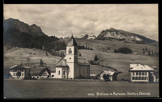Cartoline postali: Brülisau, Mit Marwies, Säntis und Eben – Usato da Berlin venduto da bartko-reher