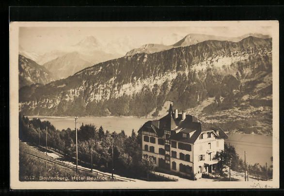 Cartoline postali: AK Beatenberg, Hotel Beatrice, 1925 – Usato da Berlin venduto da bartko-reher
