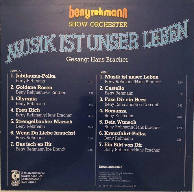 Vinyles: 4x LP’s Beny Rehmann – D'occasion à Grüningen par azulmarron 1