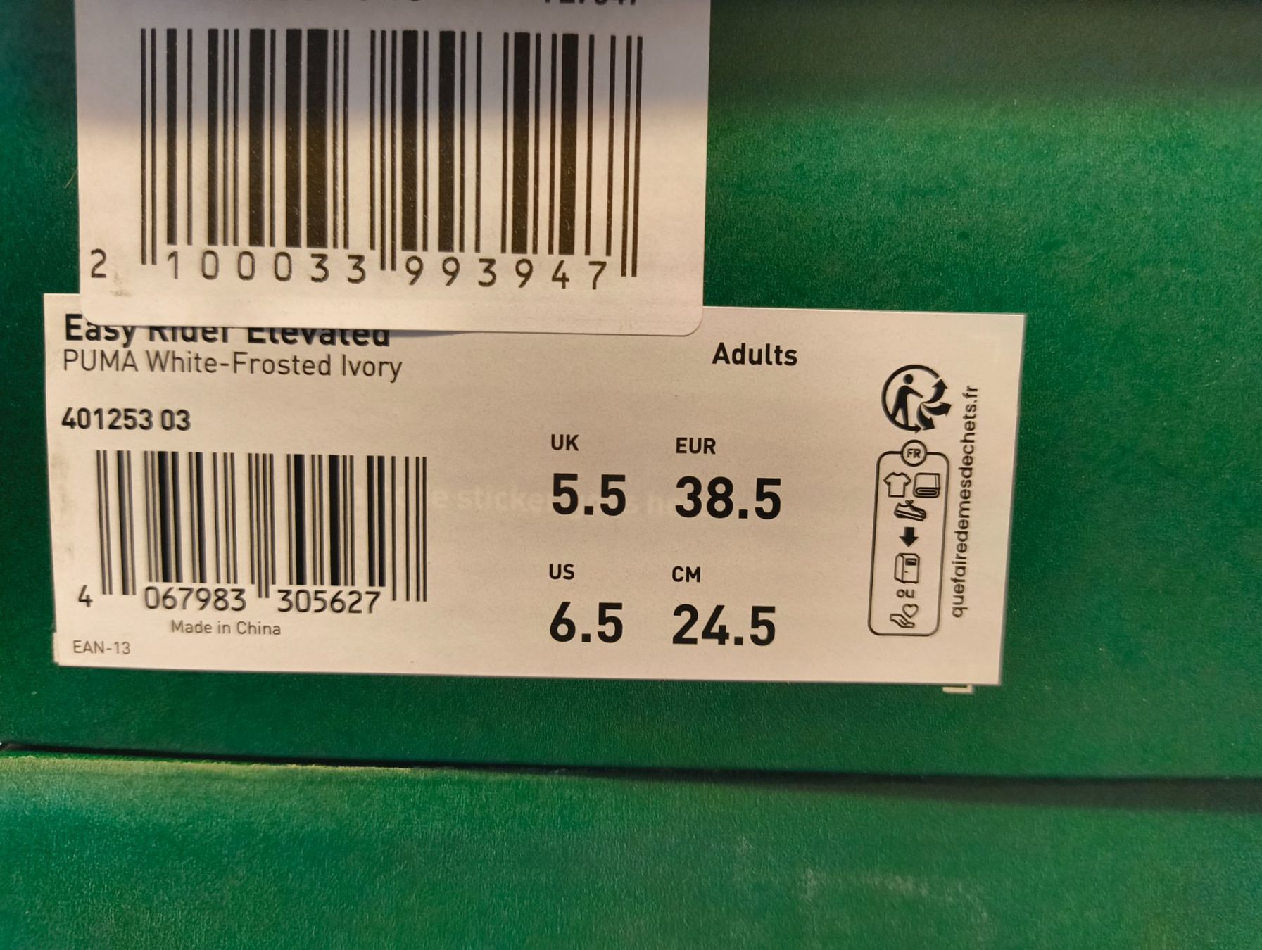 Puma Scarpe da uomo: Puma Easy Rider Damenschuhe, Grösse 38,5 – Nuovo e nell'imballaggio originale da Uitikon Waldegg venduto da PJLS1 4