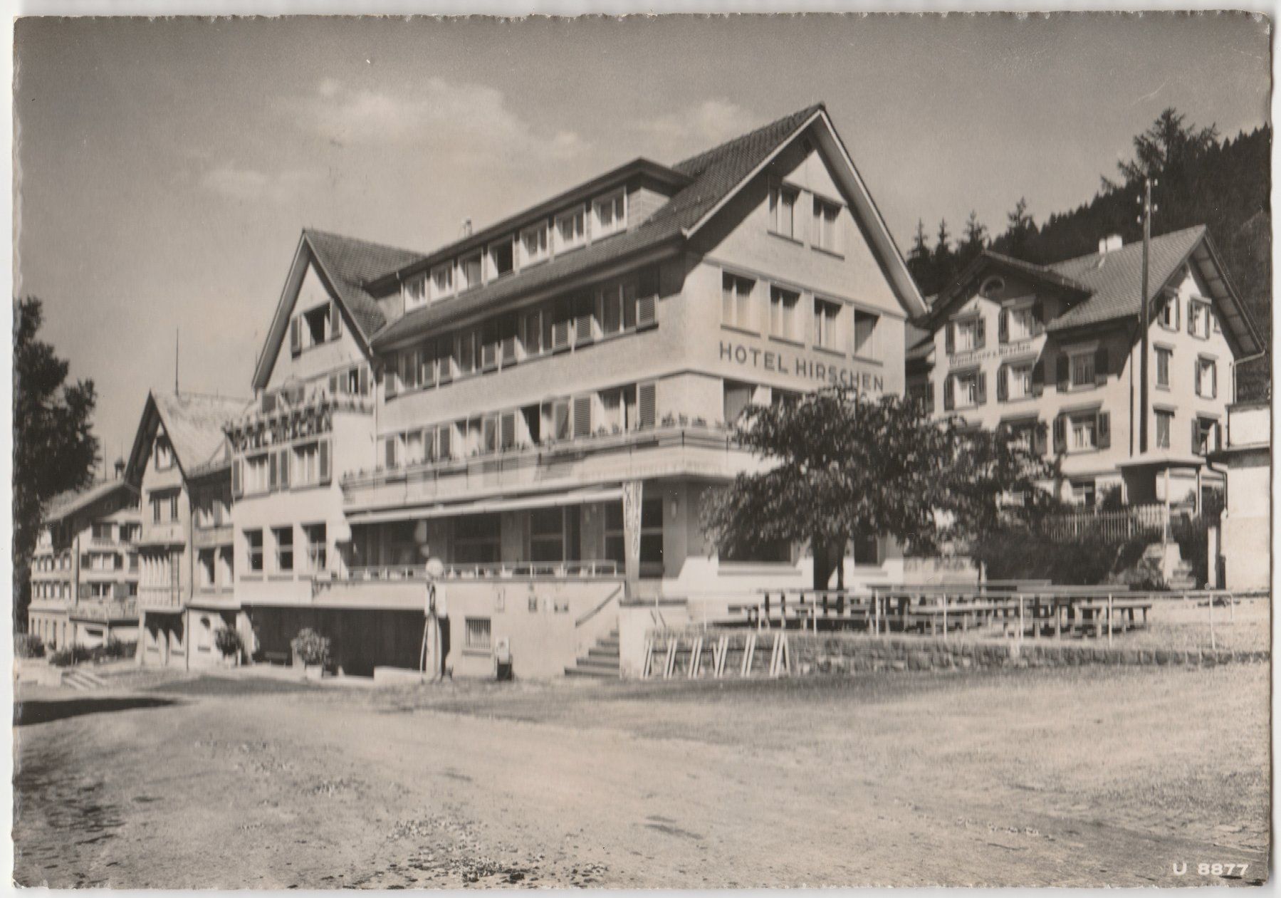 Cartoline postali: Hotel Hirschen - 1947 – Usato da Fällanden venduto da Blausegelfliege