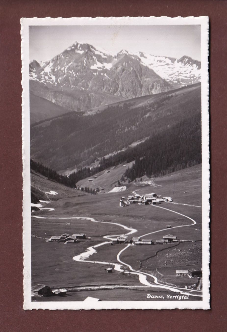 Cartoline postali: DAVOS - Sertigtal - 1941 – Usato da Pully venduto da nicecards