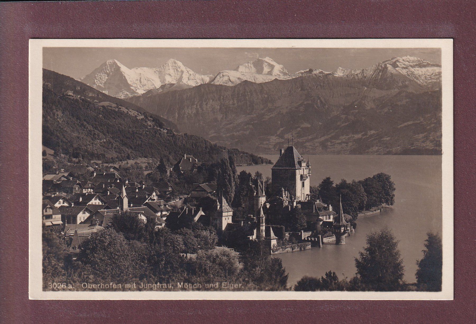 Ansichtskarten: OBERHOFEN - Schloss – Gebraucht aus Pully von nicecards