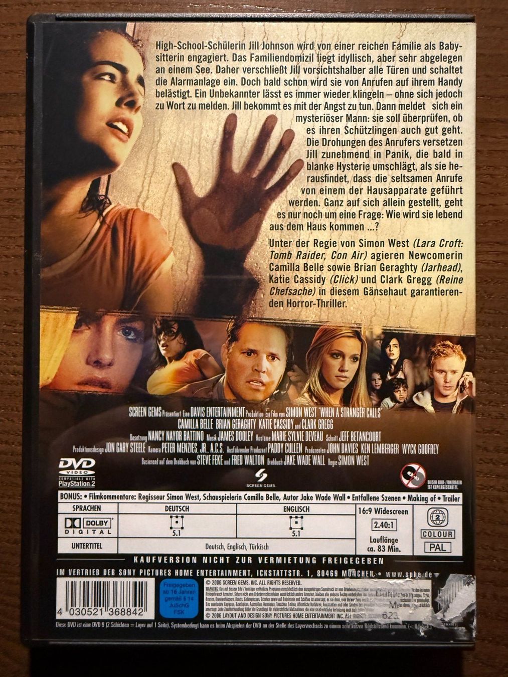 Tutti i DVDs: Unbekannter Anrufer – Usato da Zürich venduto da FilmFreunde 1