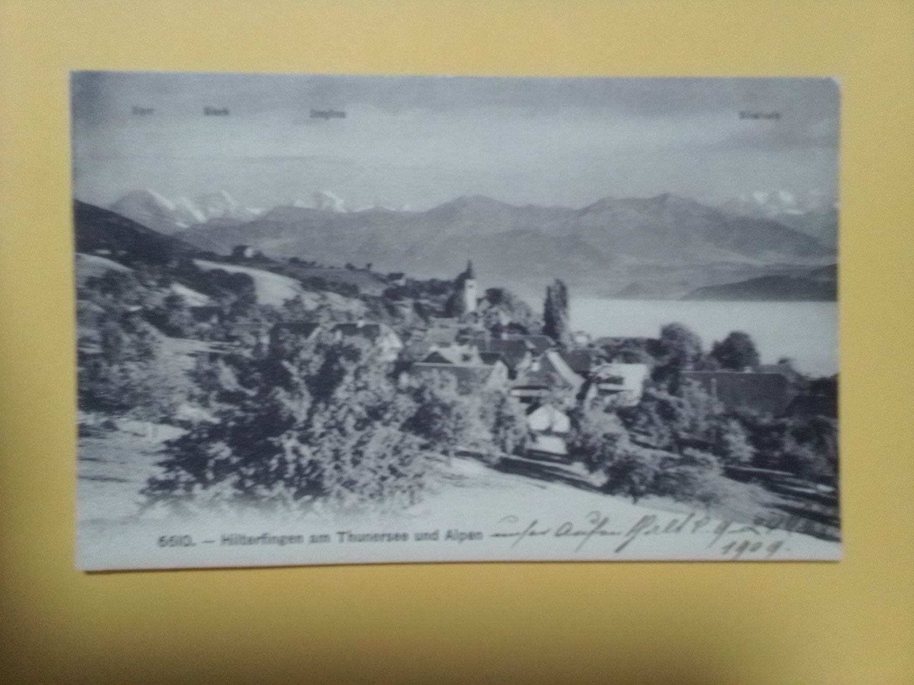 Cartoline postali: Hilterfingen Bern am Thunersee 1909 – Usato da Küttigen venduto da Melisch1000