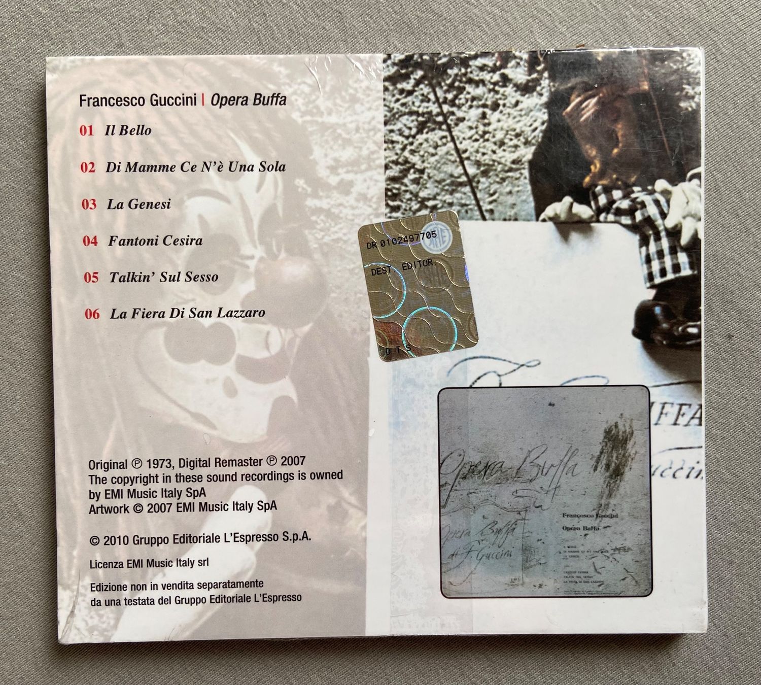 CDs: Francesco Guccini CD Opera Buffa (1973) OVP NEU – Neu und originalverpackt aus Luzern von Lycka 1