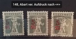 4091) 148, Aufbrauchsausgabe Abart verschobener Aufdruck
