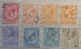 Lote sellos Gran Bretaña,  1912-13