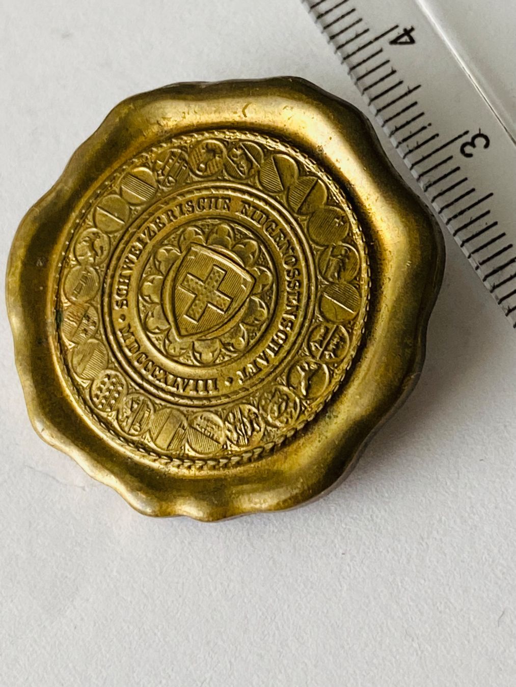 Broschen & Nadeln: 1848 - 1948 Abzeichen Schweiz Eidgenossenschaft – Neu (gemäss Beschreibung) aus Baar von Saegi1 2