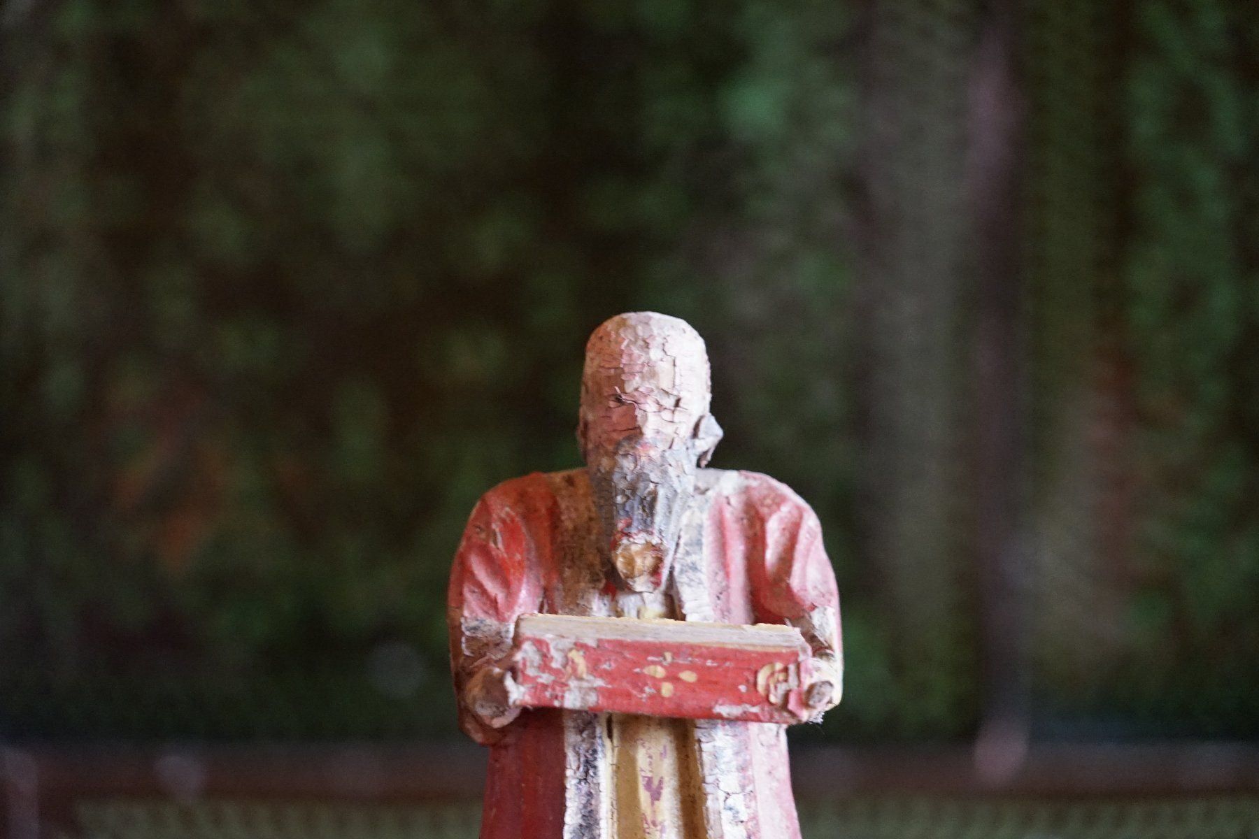 Statuette: Heiligenfigur klein antik aus Holz – Usato da Hinwil venduto da Antikfischer 5