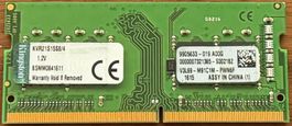 RAM SODIMM 4 Go DDR4 – Kingston