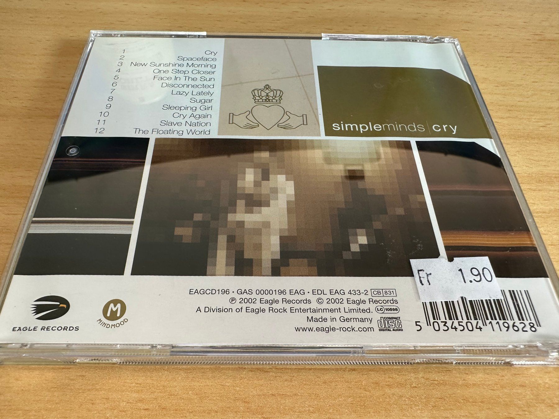 CD: Simple Minds – Cry – Usato da Rikon im Tösstal venduto da Alpenmutz 1