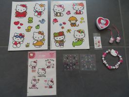 HELLO KITTY Set mit Stickers, Armband etc.