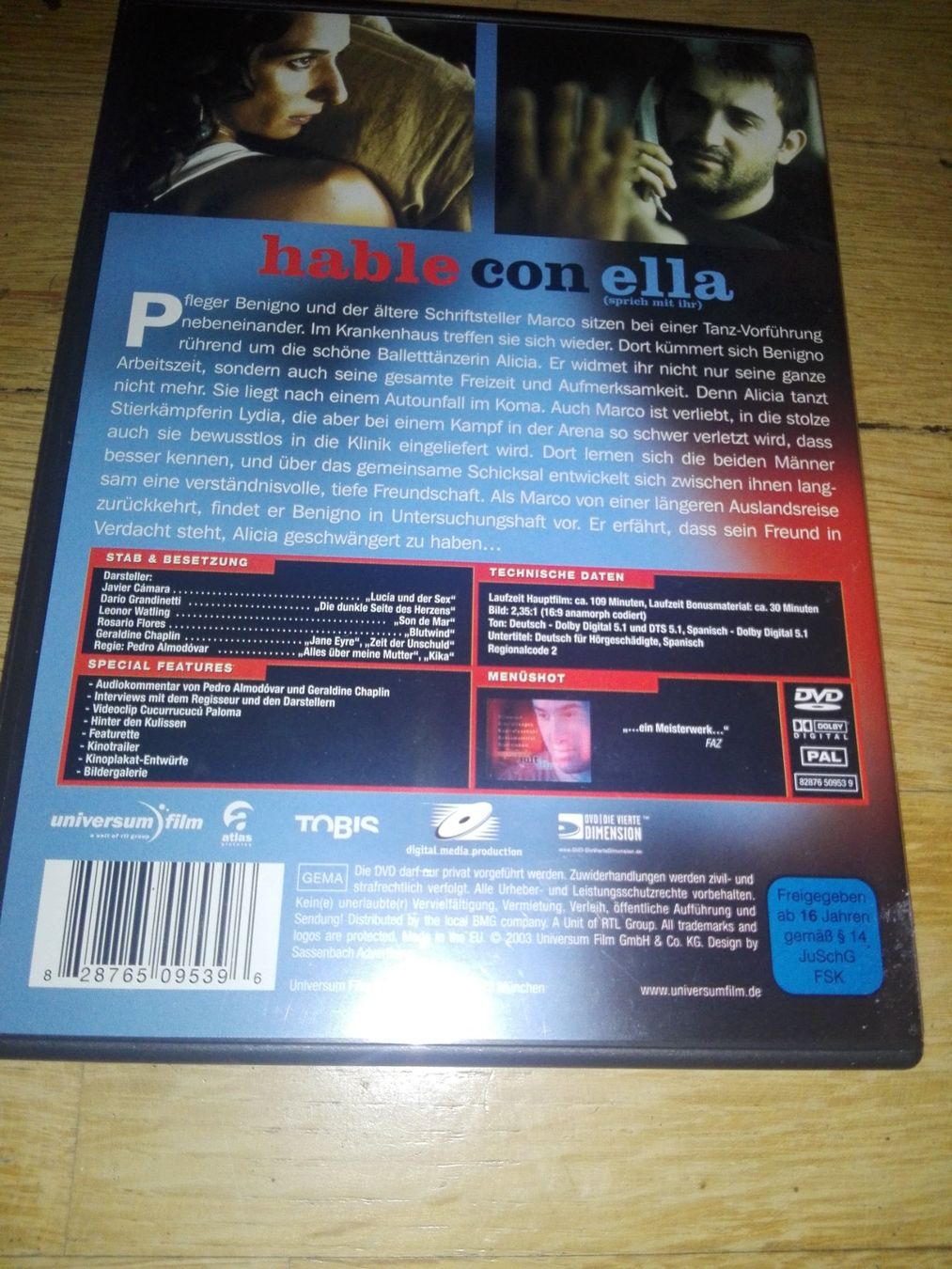 Tutti i DVDs: Hable con ella - Sprich mit Ihr   (Deutsch & Spanisch) – Usato da St. Gallen venduto da elk2020 4