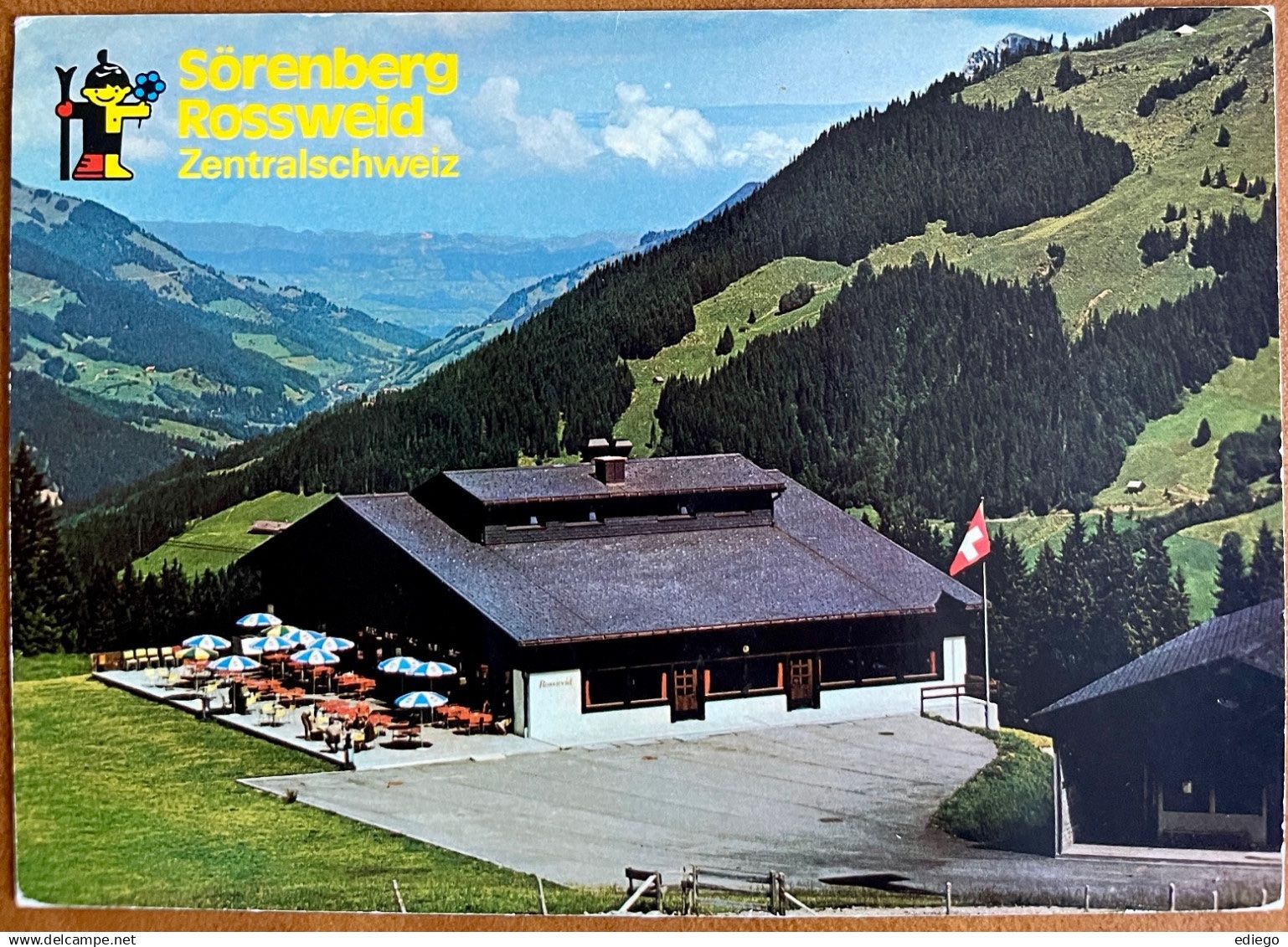 Cartoline postali: AK: Sörenberg - Bergrestaurant Rossweid – Usato da Lutry venduto da Ediego