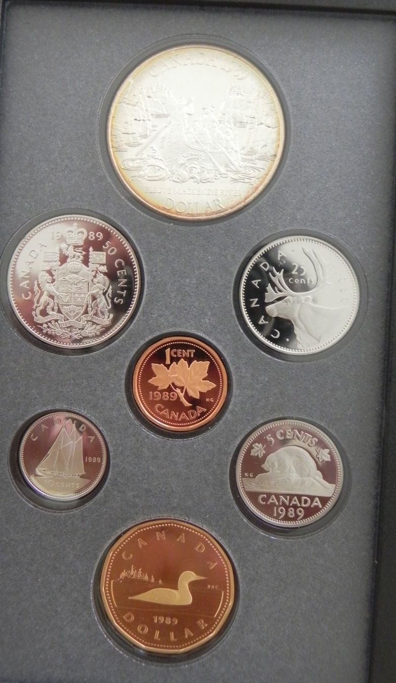 Toutes les monnaies: Original Münzenset - Mintset- Canada 1989 Proof - PP – Neuf avec emballage d'origine à Biel/Bienne par Gogolozi 3