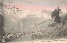 Mürren et les alpes