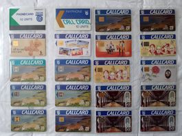 Album mit 150 verschiedenen Telefonkarten aus Irland
