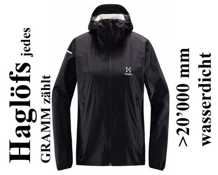 XS NEU 230Fr Haglöfs Wanderjacke Regenjacke Velojacke LEICHT