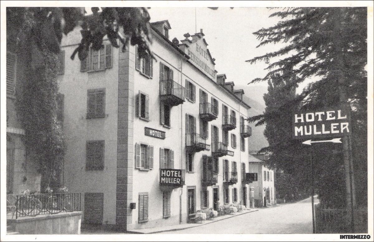 Cartoline postali: Brig Hotel Müller // Oberwallis ca. 1930 – Usato da Basel venduto da intermezzo12