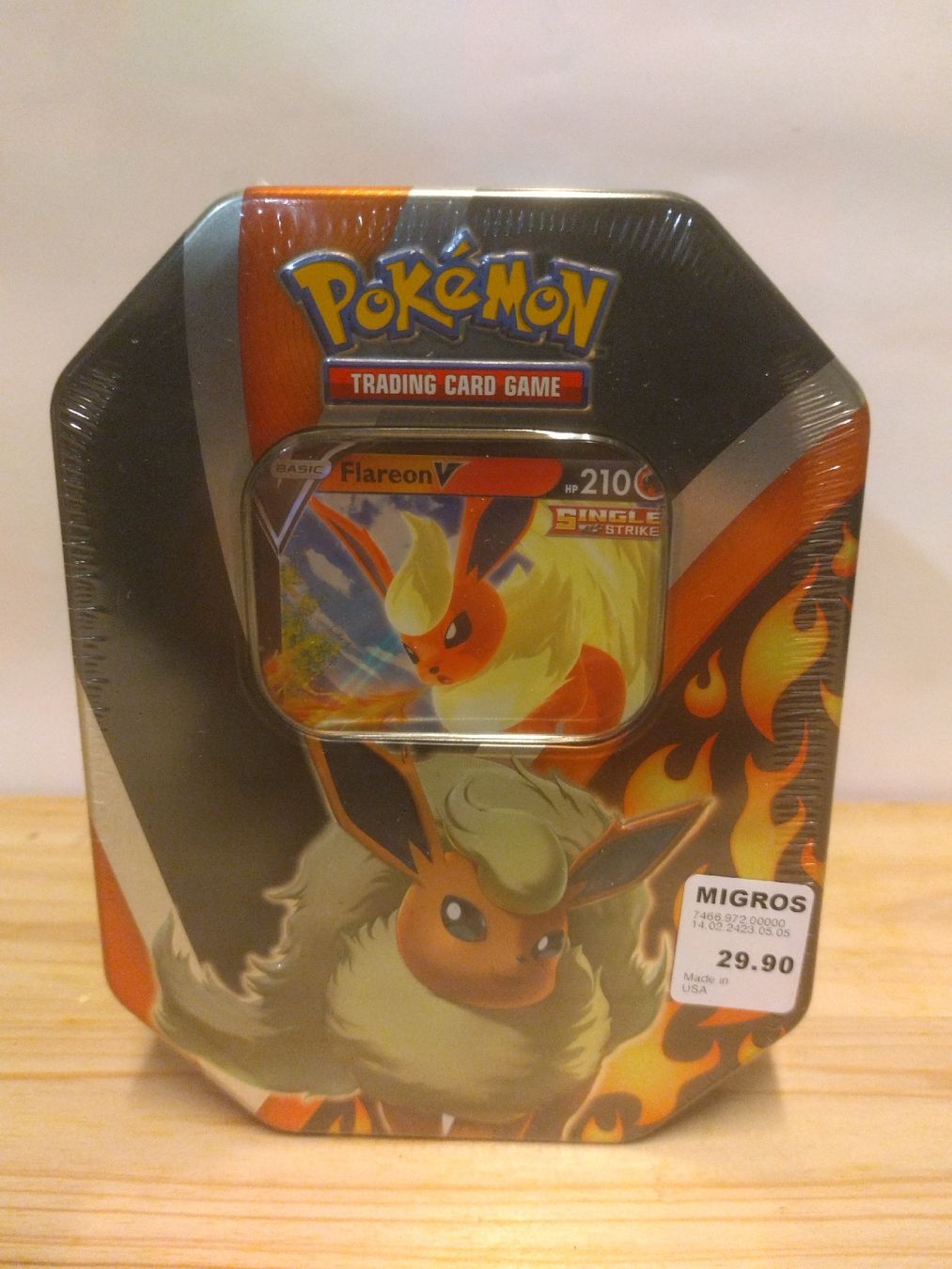 Pokémon Carte collezionabili: Tin Pokémon Flareon V 2021NEW – Nuovo e nell'imballaggio originale da Farvagny-le-Grand venduto da LaCaverne