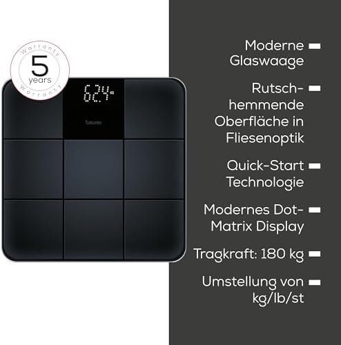 Bilance pesapersone: Glaswaage Digitale Personenwaage Magic-Display matter – Nuovo e nell'imballaggio originale da Hundwil venduto da Stallone5 6