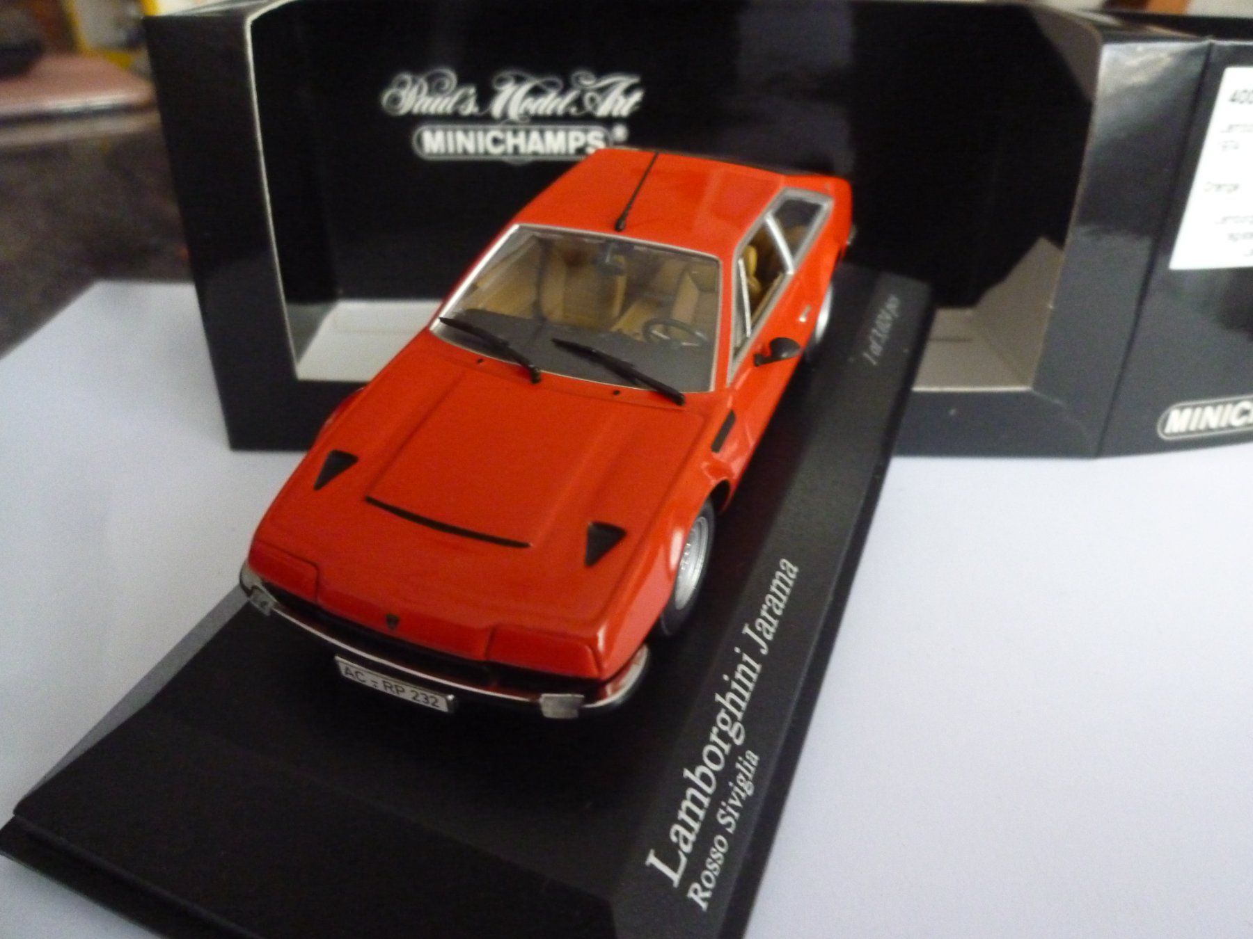 Lamborghini Modellini d'auto: Lamborghini Jarama (1974) – Nuovo e nell'imballaggio originale da Flawil venduto da Imperiosud 2