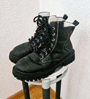 Warme Vintage Boots Gr. 38 schwarz gefüttert