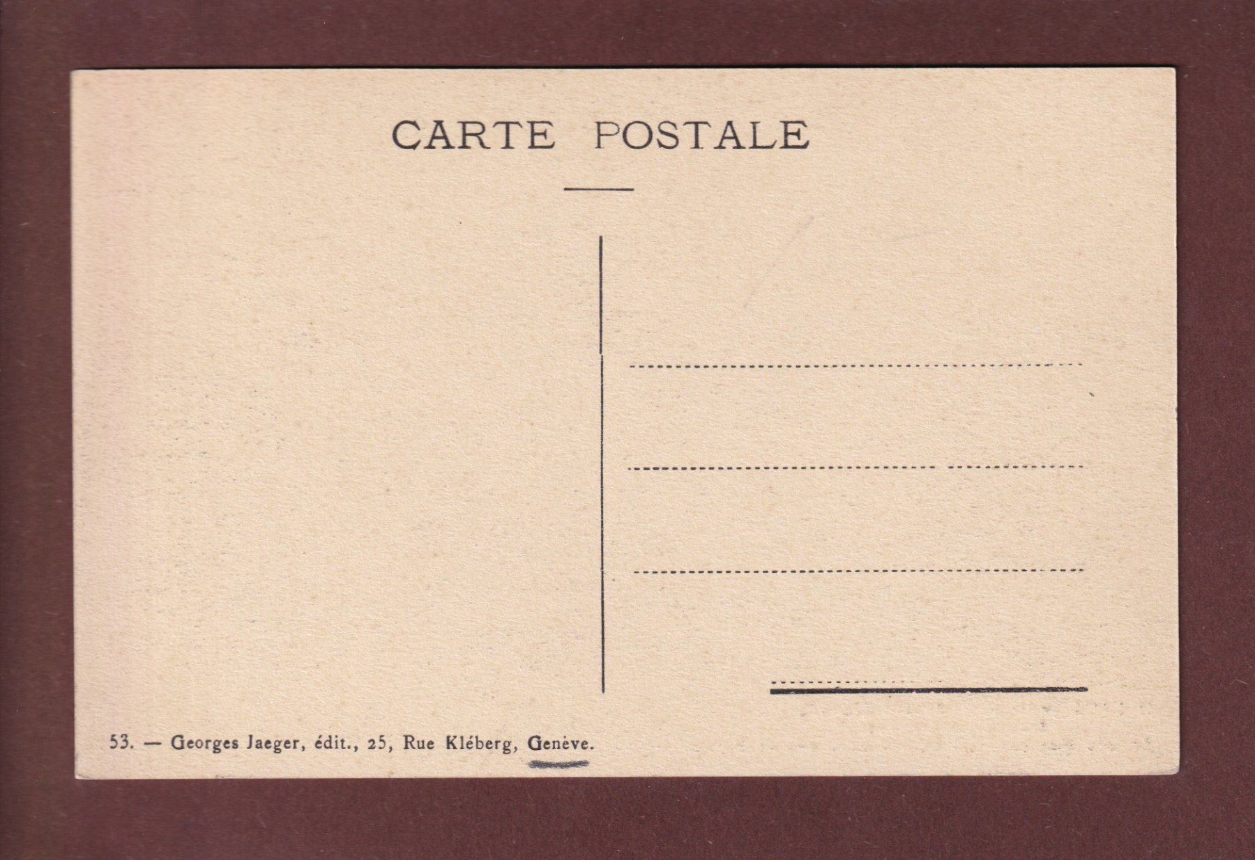 Ansichtskarten: GENEVE - Passage des évacués français – Gebraucht aus Pully von nicecards 1