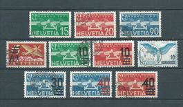 1932 Flugpost Abrüstungskonferenz Genf, gestempelt