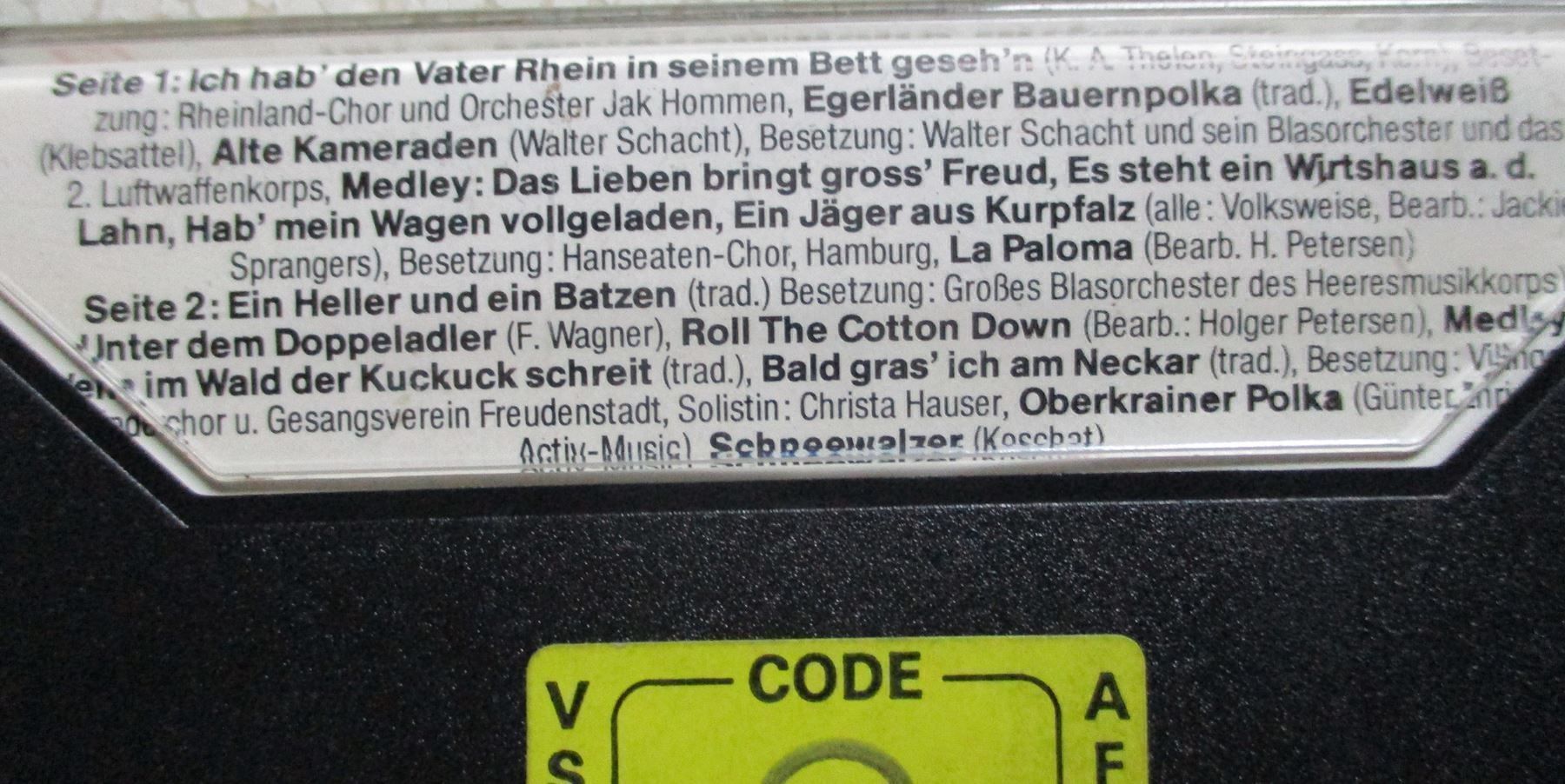 Kompaktkassetten: Volkstümliche Hitparade Nr. 2 / MC  / Kassette – Gebraucht aus Flumenthal von novbra 1