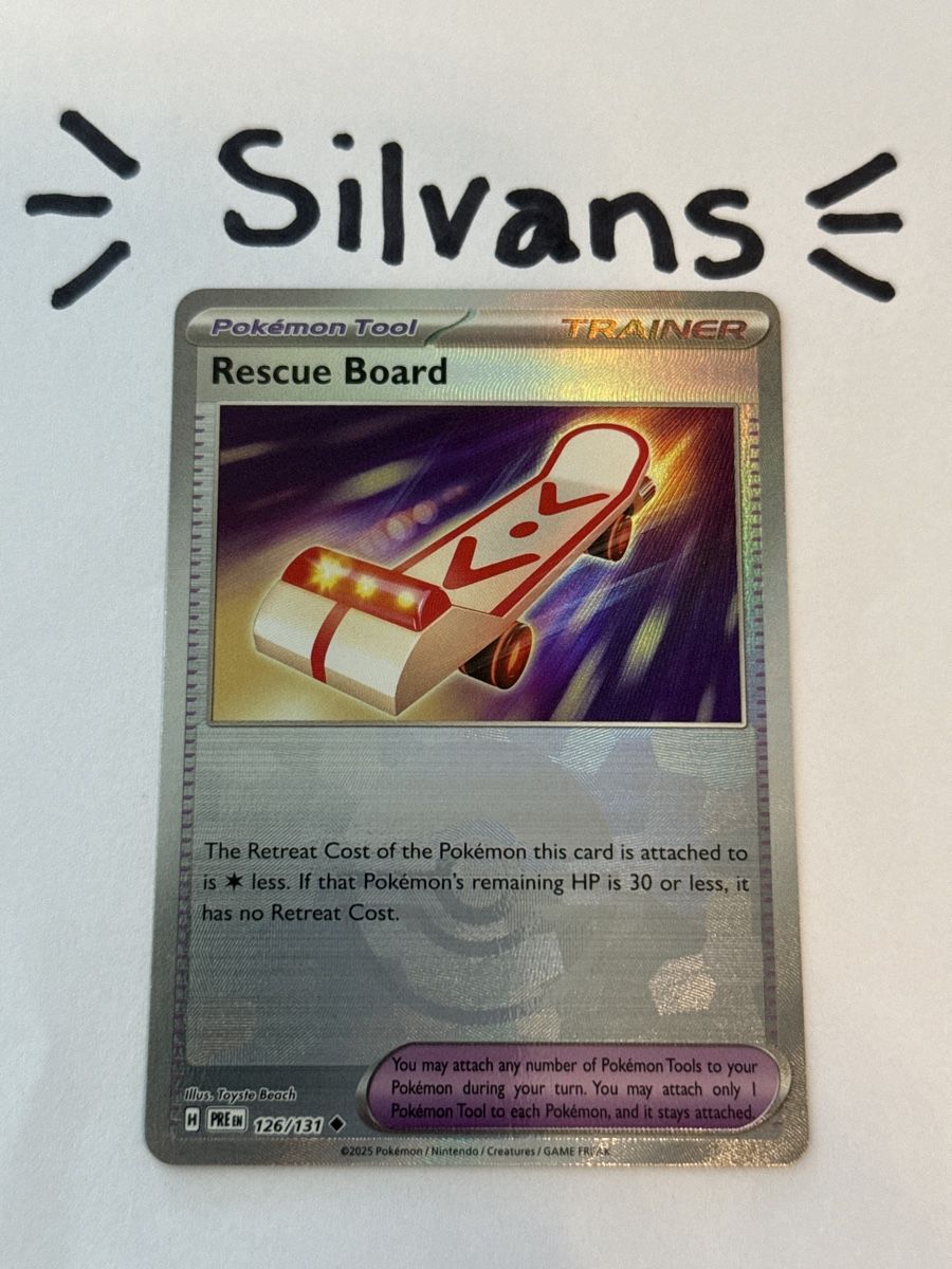 Pokémon Carte collezionabili: Rescue Board Pokeball Holo Prismatic Evolutions Englisch – Nuovo (secondo la descrizione) da Wil SG venduto da Silvans