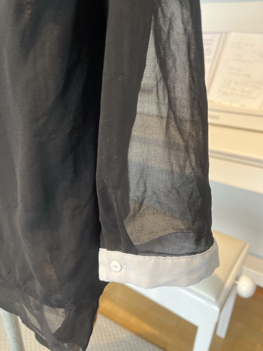 Pull&Bear Camicette: Bluse mit weissem Kragen, Pull&Bear, S – Usato da Solothurn venduto da Bobesch08 4
