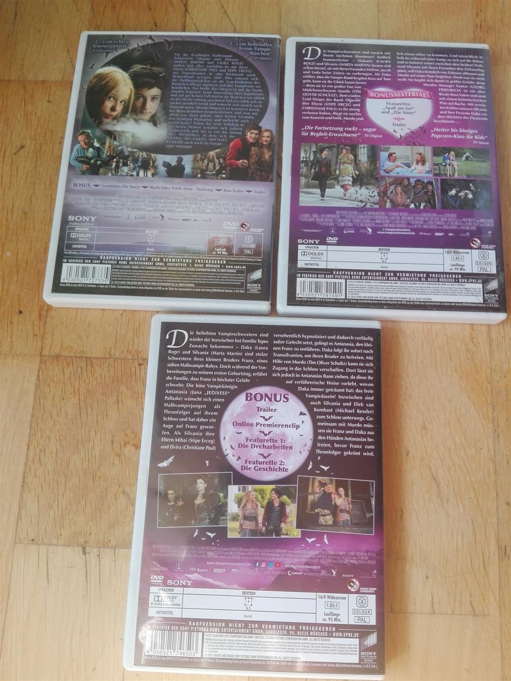 Tutti i DVDs: Die Vampirschwestern (1 - 3)   -Trilogie – Usato da St. Gallen venduto da elkapone 9