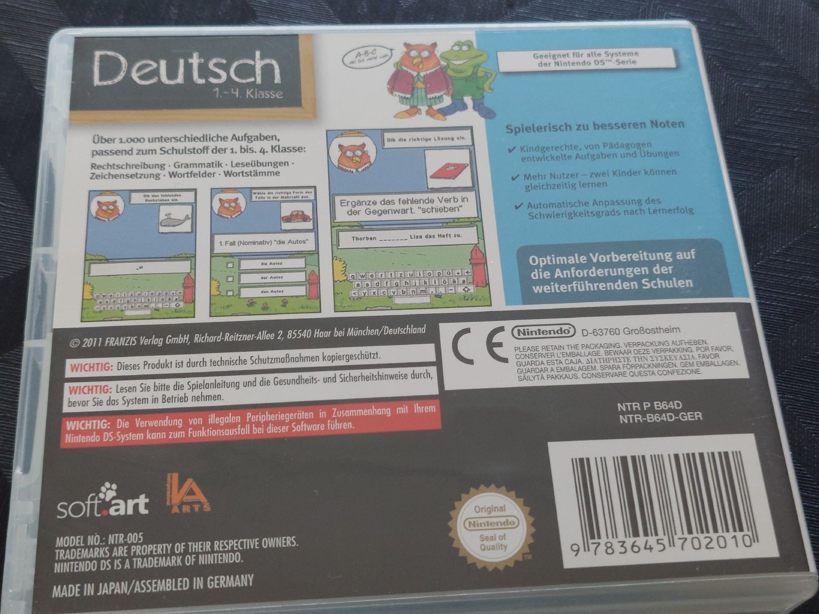 Nintendo Giochi: Nintendo DS  Deutsch 1.-4.Kl. 2012 – Usato da Zetzwil venduto da lanst08 2