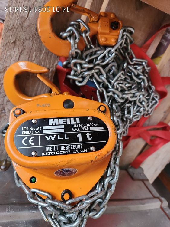 Kettenzug 1,5T 3300LBS, Hebel Flaschenzug Tragkraft Produktbild-Vorschau 2