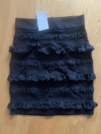 InWear Rüschenrock Gr. 38 schwarz NEU