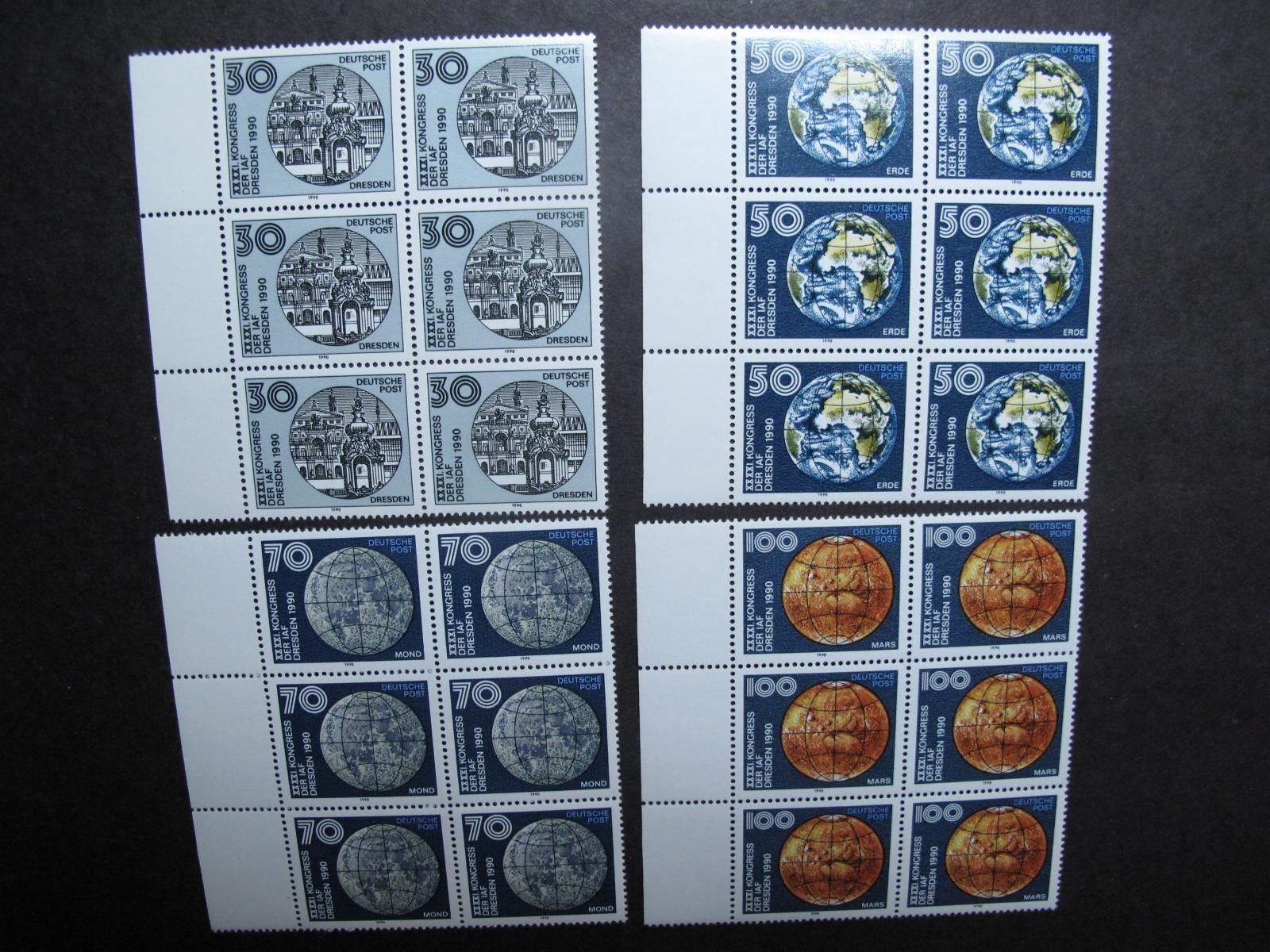 Tutti i francobolli: DDR 1990 Astronautische Föderation 6er** – Usato da Wil SG venduto da fva01