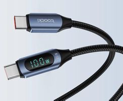 Schnellladekabel USB C - C, Pd 100 W, L= 1.0 M, Powerdisplay