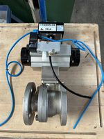 Pneumatischer Kugelhahn DN50 V4A mit ATEX Zubehör