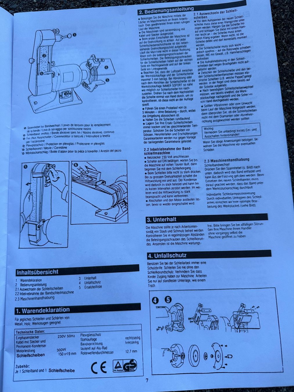 Alle Maschinen: Meuleuse REXON ESG-26A 300W défectueuse – Defekt aus plagne von grandgalop 7