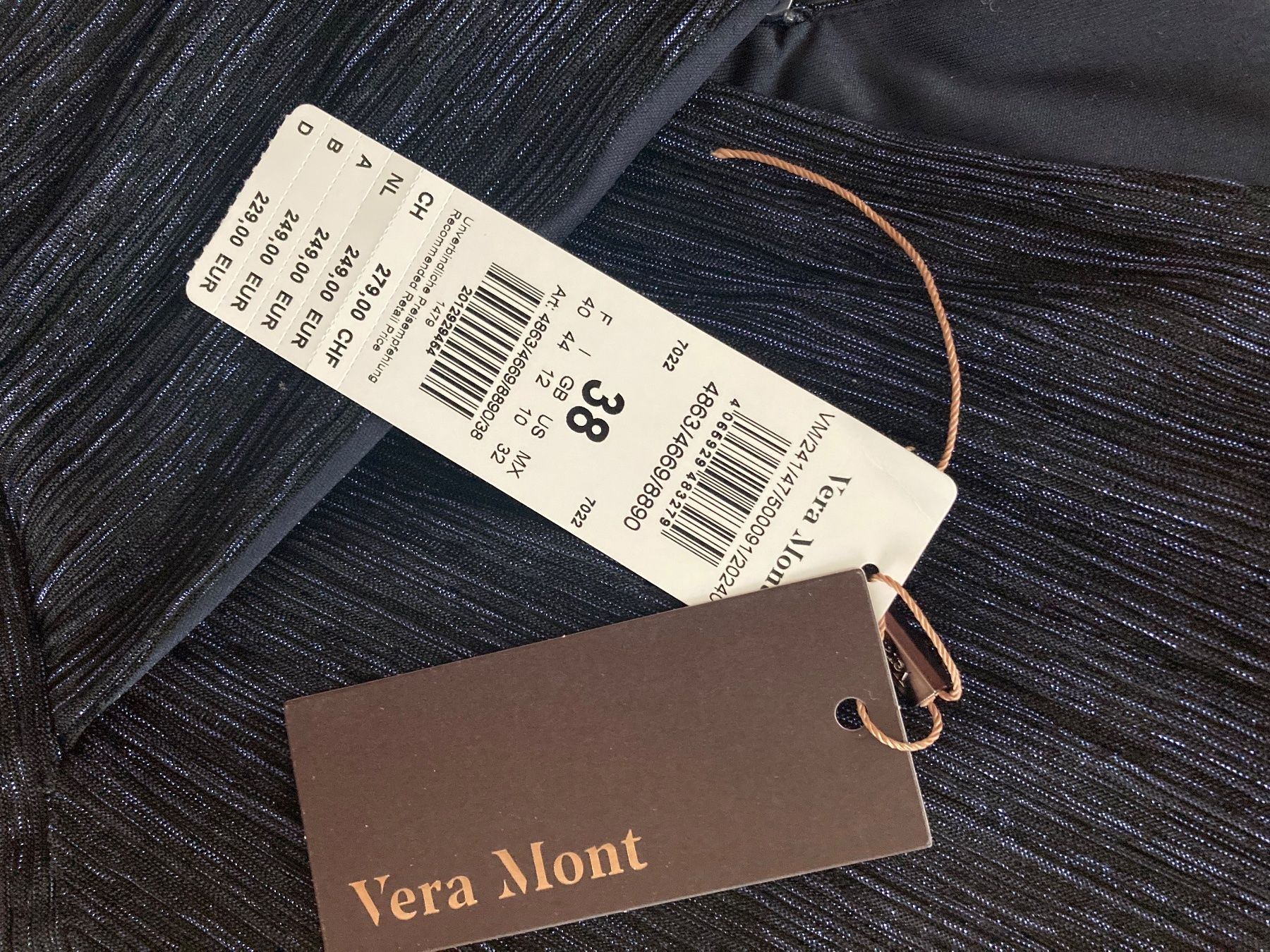 Kleider: Vera Mont Kleid, Grösse 38, dunkelblau – Neu (gemäss Beschreibung) aus Bern von Martina24 1