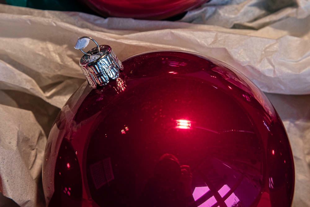 Bordeaux mundgeblasene Christbaumkugeln aus Glas Kaufen auf Ricardo