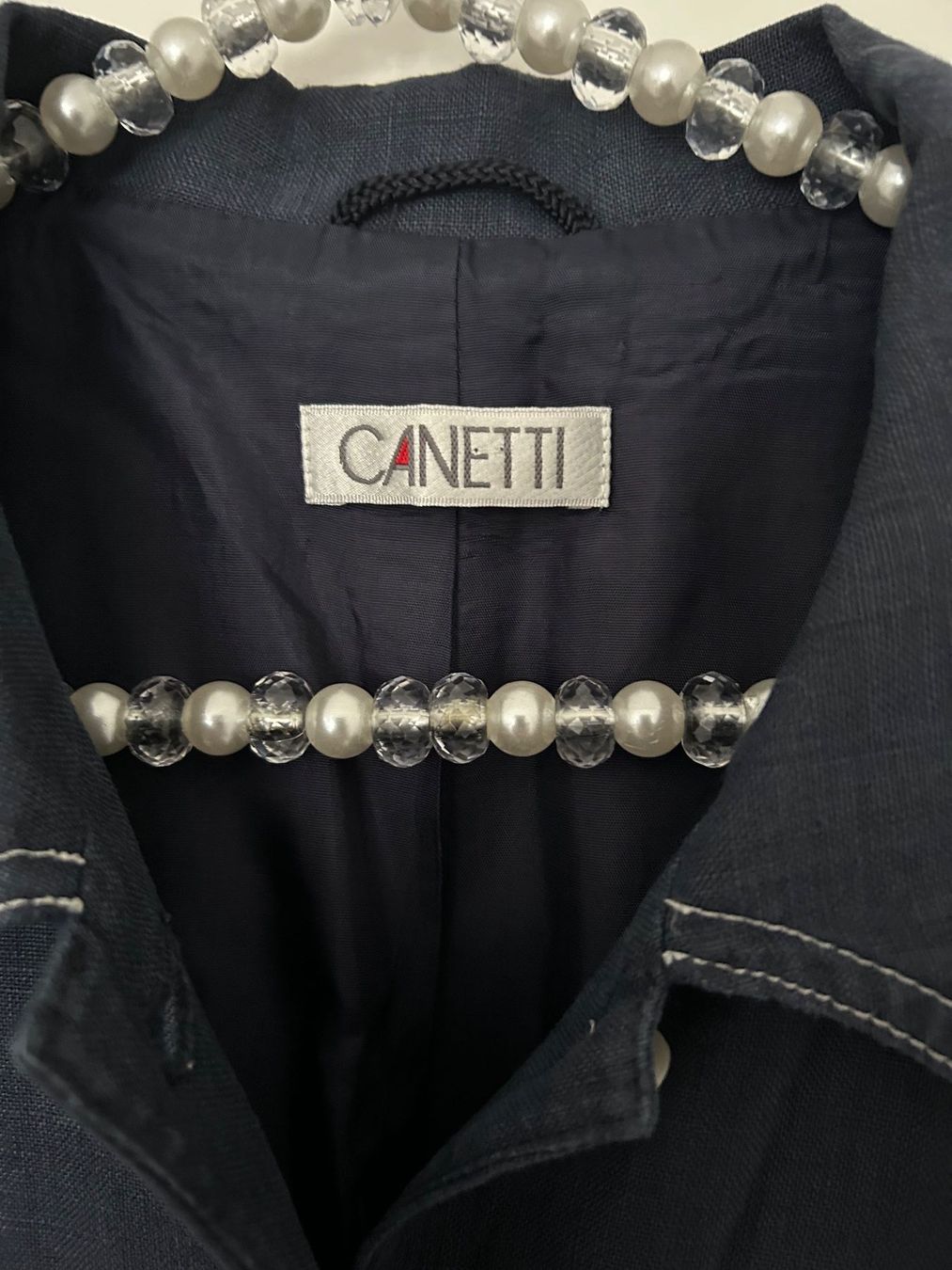 Giacche: CANETTI Damen Blazer/Jacke Gr. 38, Leinen – Usato da Horn venduto da Resvi 2