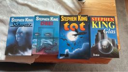 Stephen King - Tot - Schwarz - Glas - drei Hardcover
