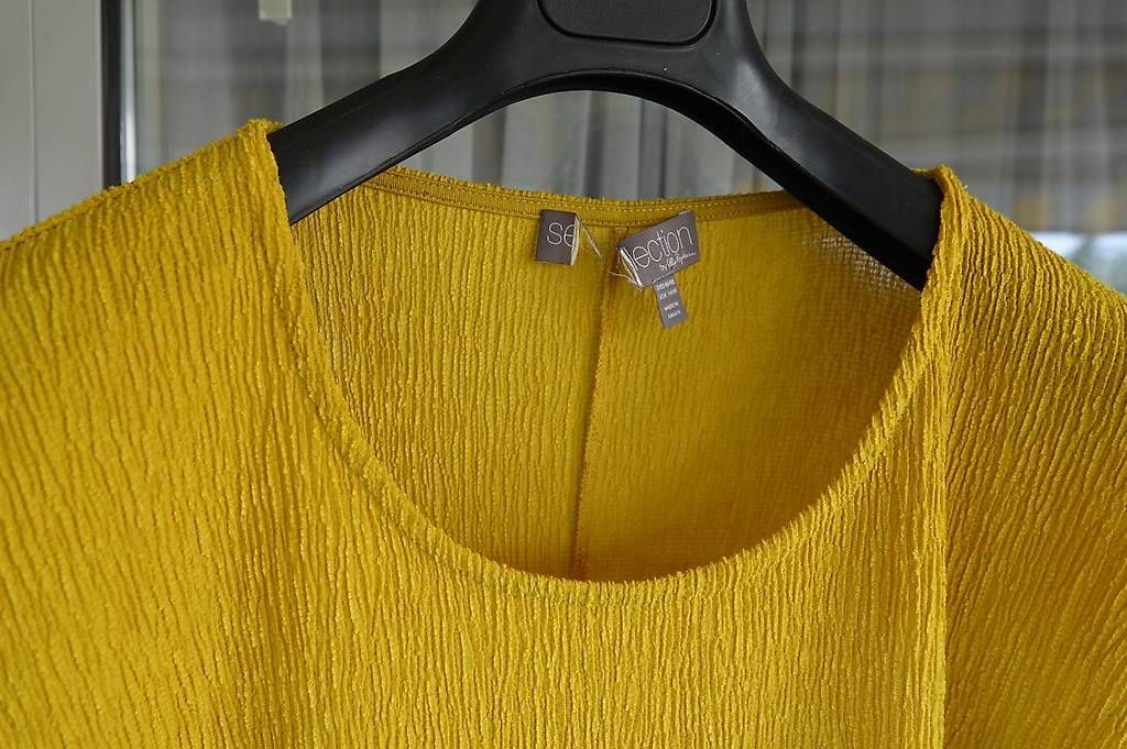 Ulla Popken Camicette: Ulla Popken : Blouse kimono jaune moutarde 46/48 – Usato da Chavannes-pres-Renens venduto da ranvyas 1