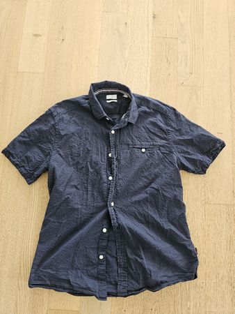 Sommer Hemd von Esprit, Grösse M, Slim Fit, Dunkelblau